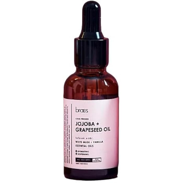 Braes Cold-Pressed Jojoba + Grapeseed Oil - 30ML - Image 3